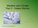 Weather and Climate Part 3 - Violent Storms