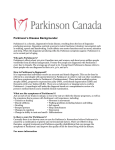 Parkinson`s Disease Backgrounder