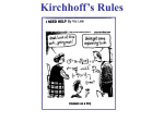 Kirchhoff`s Junction Rule