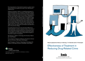 Effectiveness of Treatment in Reducing Drug
