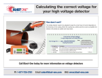 Calculating the correct voltage for your high voltage - Blast-One