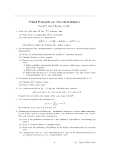ST2351 Probability and Theoretical Statistics