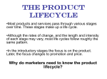The Product Lifecycle