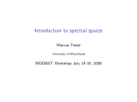 Introduction to spectral spaces