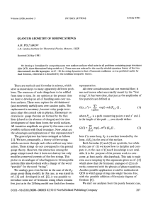 QUANTUM GEOMETRY OF BOSONIC STRINGS