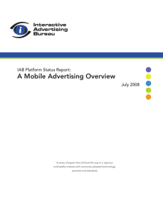 A Mobile Advertising Overview