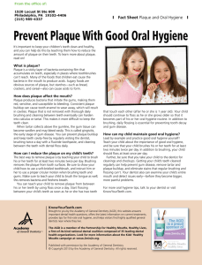 Prevent Plaque With Good Oral Hygiene