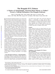 The Brugada ECG Pattern - Circulation: Arrhythmia and