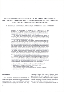 the granulite belt of lapland and the belomorides