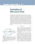 Chapter 2: Perihelion of Mercury`s Orbit