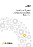 Load and Speed Characteristics of an Actuator