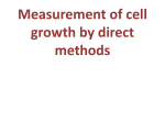 Measurement of cell growth by direct methods