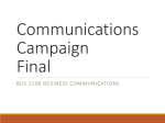 Communications Campaign Final