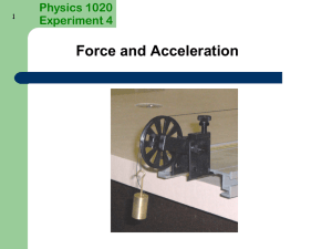 Force and Acceleration