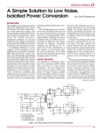 Dec 2002 A Simple Solution to Low Noise, Isolated Power Conversion