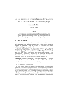 On the existence of invariant probability measures for Borel actions