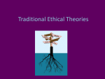 Lecture 9, Traditional Ethical Theories, Kant