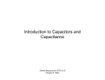 Introduction to Capacitors and Capacitance