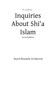 Inquiries About Shi`a Islam