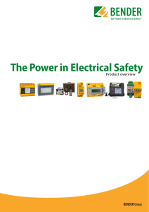 The Power in Electrical Safety - Bender-UK