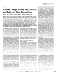 Climate Change and the Past, Present and Future of Biotic Interactions