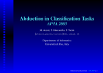 Abduction in Classification Tasks