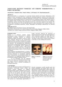 psoriasis associated with chronic periodontitis: a rare