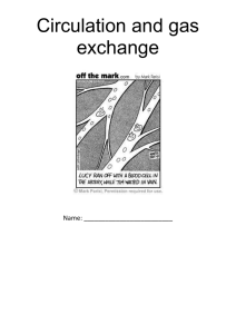 Circulation and gas exchange