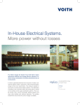 In-House Electrical Systems. More power without losses