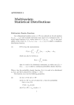 Multivariate Statistical Distributions