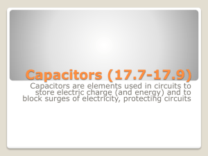 Capacitors in circuits