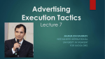 Advertising Execution Tactics