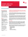 Variable data cross media marketing