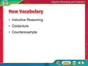 Inductive Reasoning