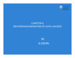 CHAPTER-6 DEHYDROHALOGENATION OF ALKYL HALIDES