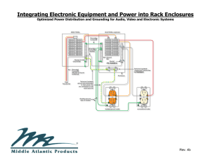 Integrating Electronic Equipment and Power into Rack Enclosures