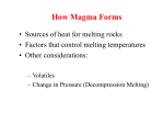 Igneous Rocks II: Heat, magma generation, and differentiation