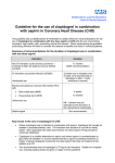 Guideline for the use of clopidogrel in combination