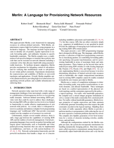 Merlin: A Language for Provisioning Network Resources