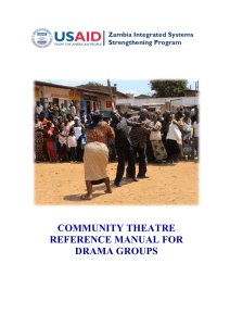 community theatre reference manual for drama groups