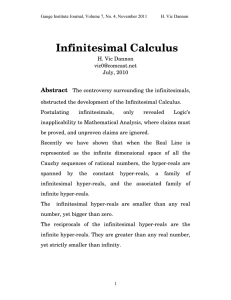 Infinitesimal Calculus - gauge
