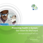 Protecting health in Europe: Our vision for the - ECDC