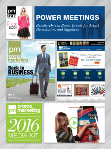 Promo Marketing Media Kit 2017