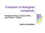 Evolution of biological complexity