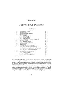 Absorption of Nuclear Radiation