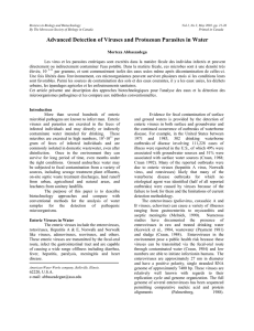Advanced Detection of Viruses and Protozoan Parasites in Water