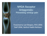 NMDA Receptor Antagonists