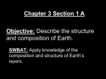 Describe the composition and structure of Earth.