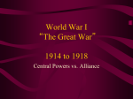 Causes of WWI - Mrs. Gilbert`s Site