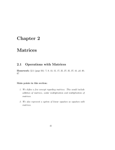 Chapter 2 Matrices